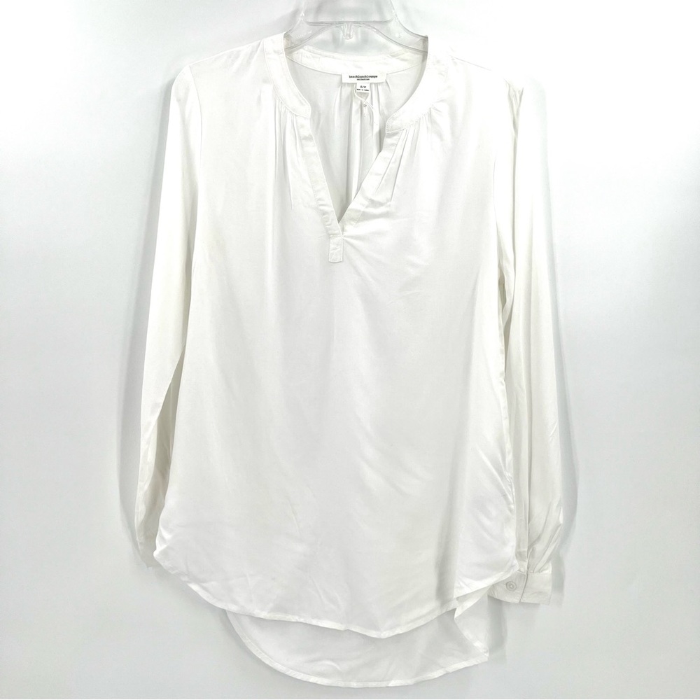 Beach Lunch Lounge Collection Long Sleeve Shirt Sz. S - White